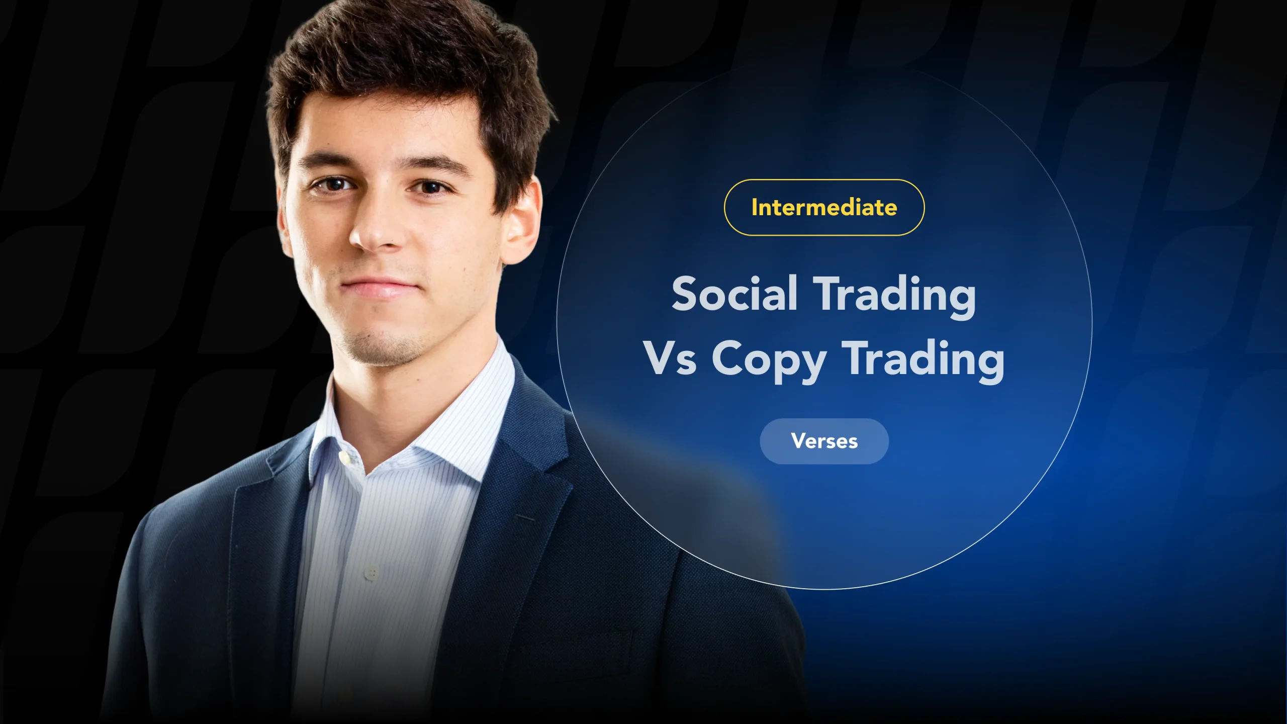 An image distinguishing social trading from copy trading for an investor's informational guide.